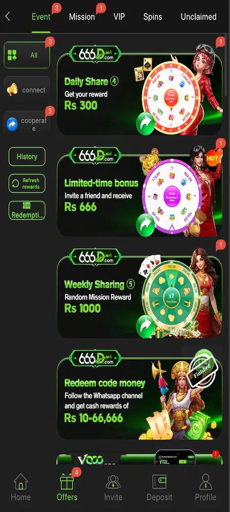 666D Game offers