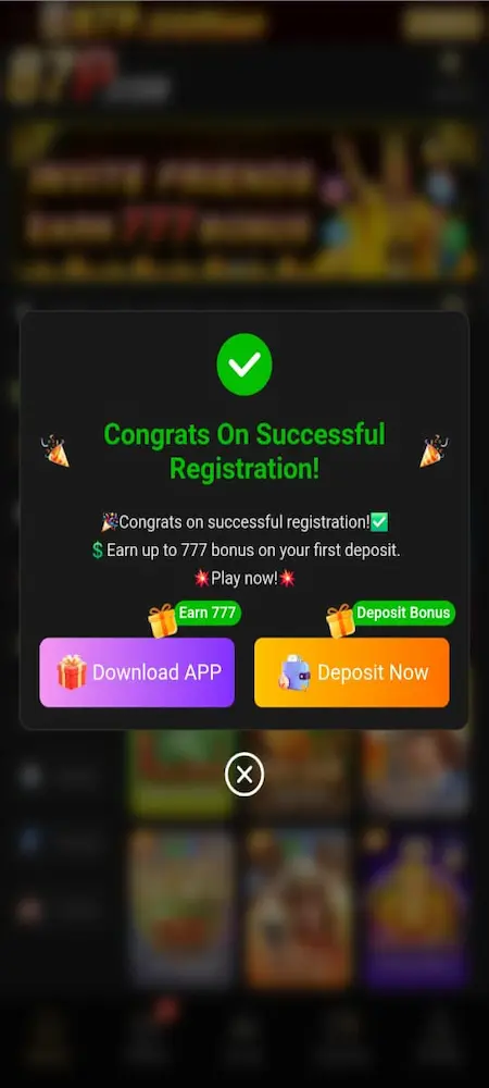 87P Game Registration Bonus