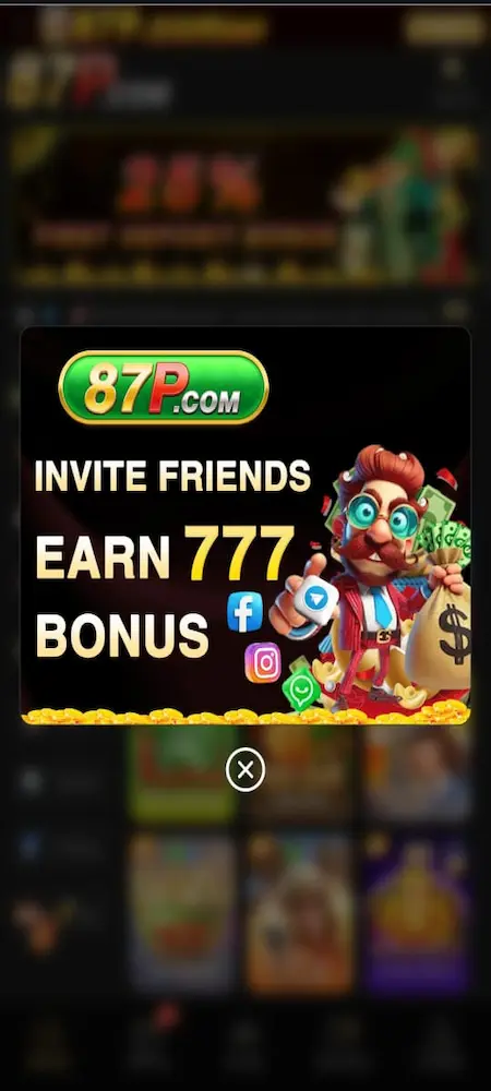87P Game invite and earn