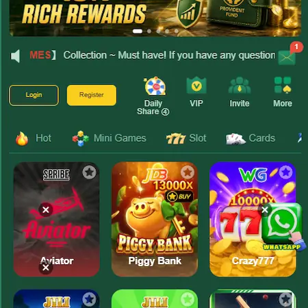 JJ99 Game dashboard interface with VIP and daily share menus.