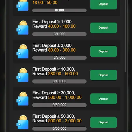KC99 Game rewards page displaying available bonuses and rewards