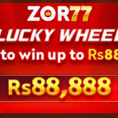 ZOR77 Spin and Win promotional reward feature.