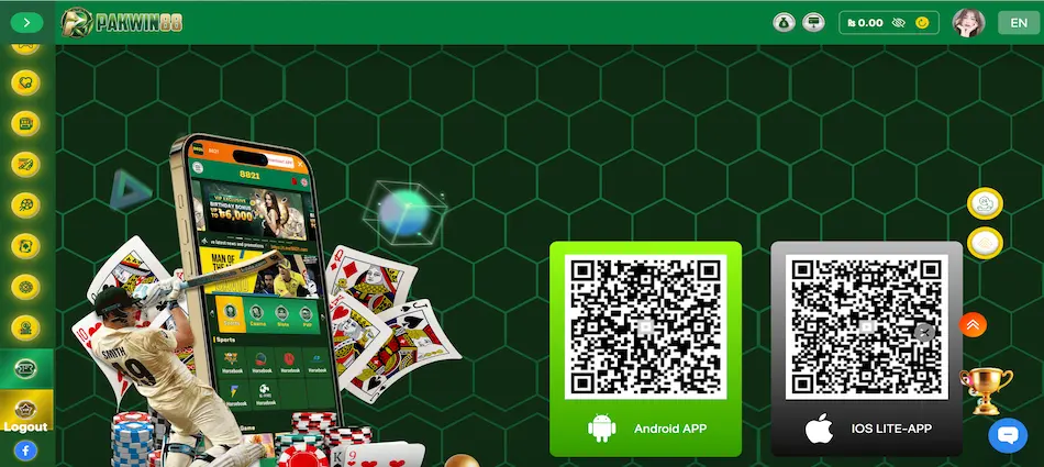 PAKWIN88 game download page interface 2026