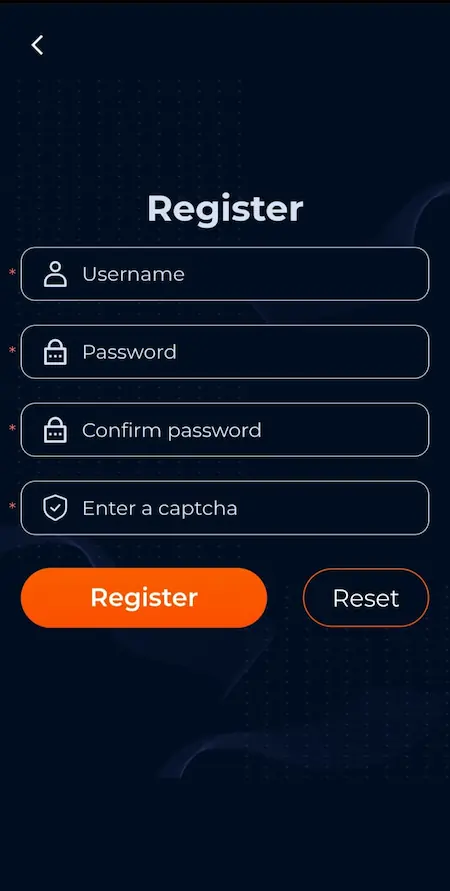 PKRVIP Game 2026 login and registration screen for account access
