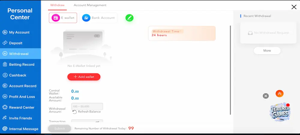 PlayPKR APK withdrawal screen showing cashout options like JazzCash and EasyPaisa
