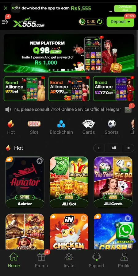 X555-game-apk-2026-homescreen-dashboard